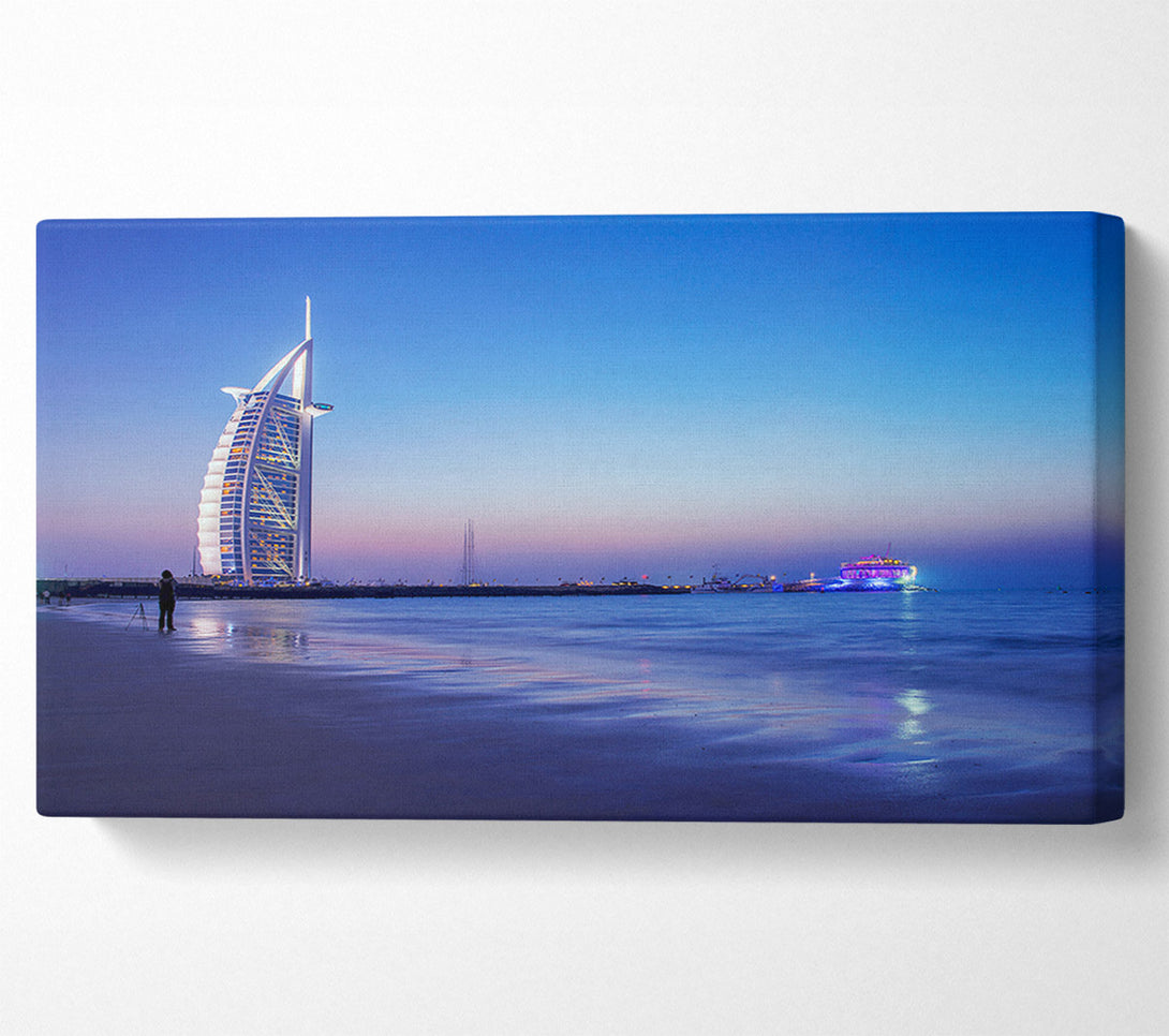  A Canvas Print of Burj Al Arab 7 Star Hotel Canvas Art
