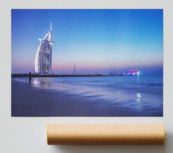 Burj Al Arab 7 Star Hotel Poster