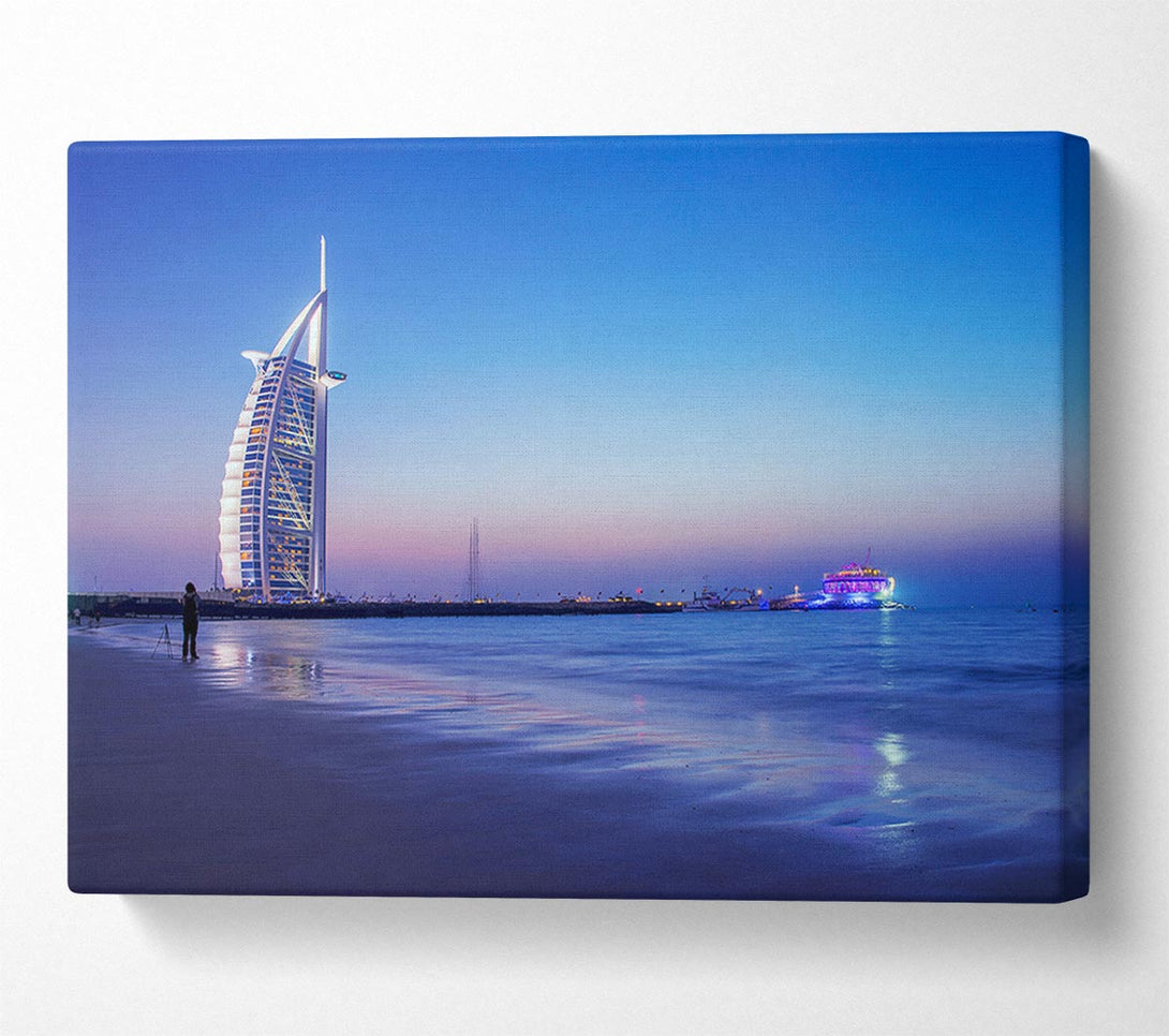  A Canvas Print of Burj Al Arab 7 Star Hotel Canvas Art