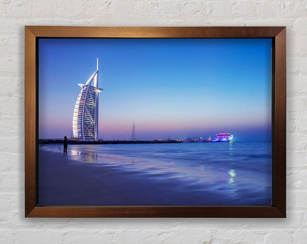 Burj Al Arab 7 Star Hotel Framed Print