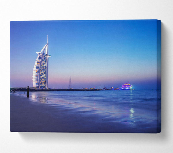 A Canvas Print of Burj Al Arab 7 Star Hotel Canvas Art