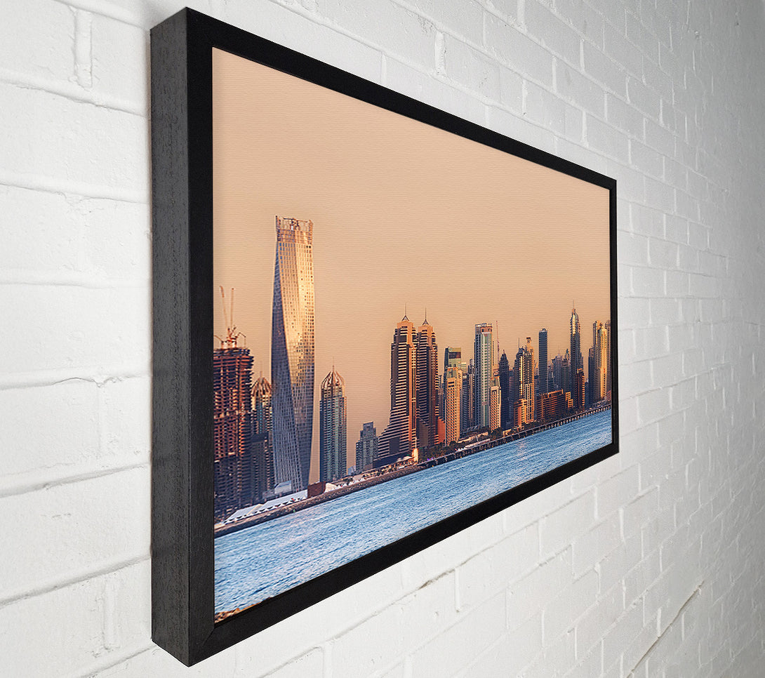  A Canvas Print of Infinity Tower Sunset Canvas Wall Art