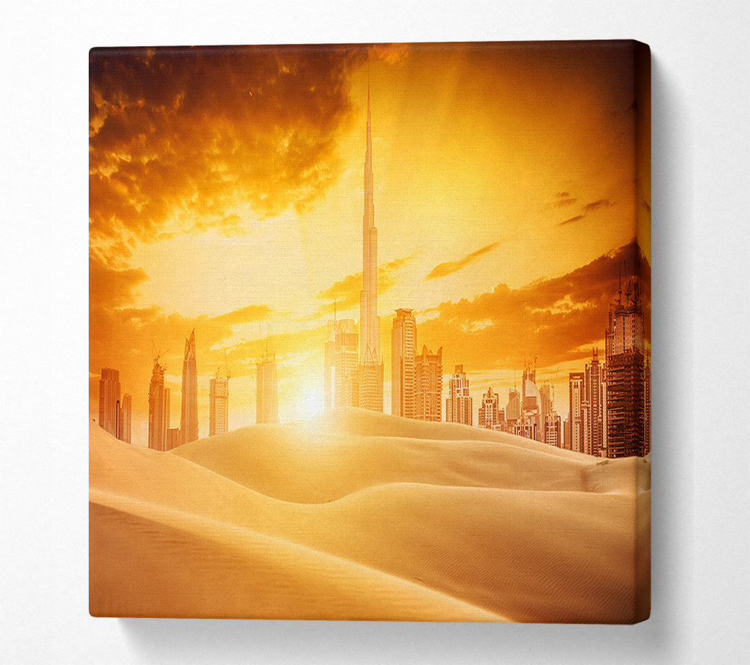  A Canvas Print of Stunning Burj Khalifa Tallest Building In The World Canvas Print