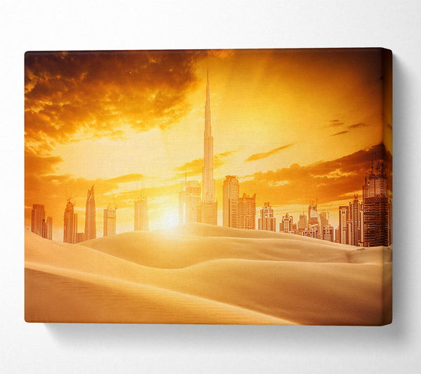  A Canvas Print of Stunning Burj Khalifa Tallest Building In The World Canvas Print