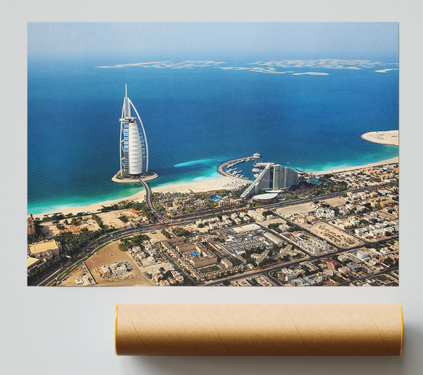 The Coast Line Of Burj Al Arab Poster