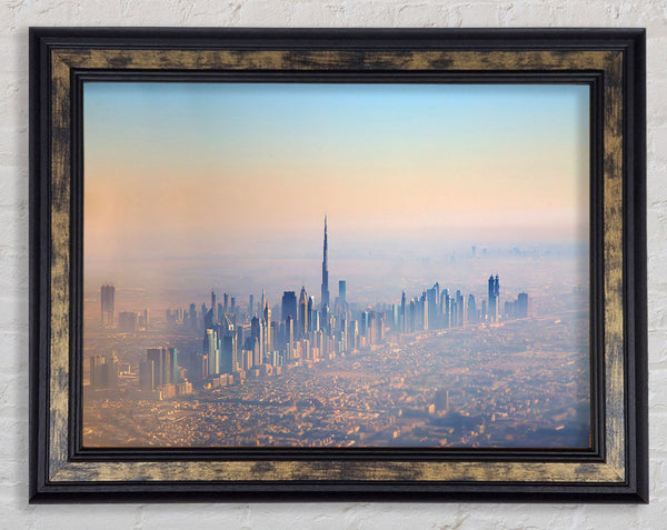 Sand Storm City Framed Print