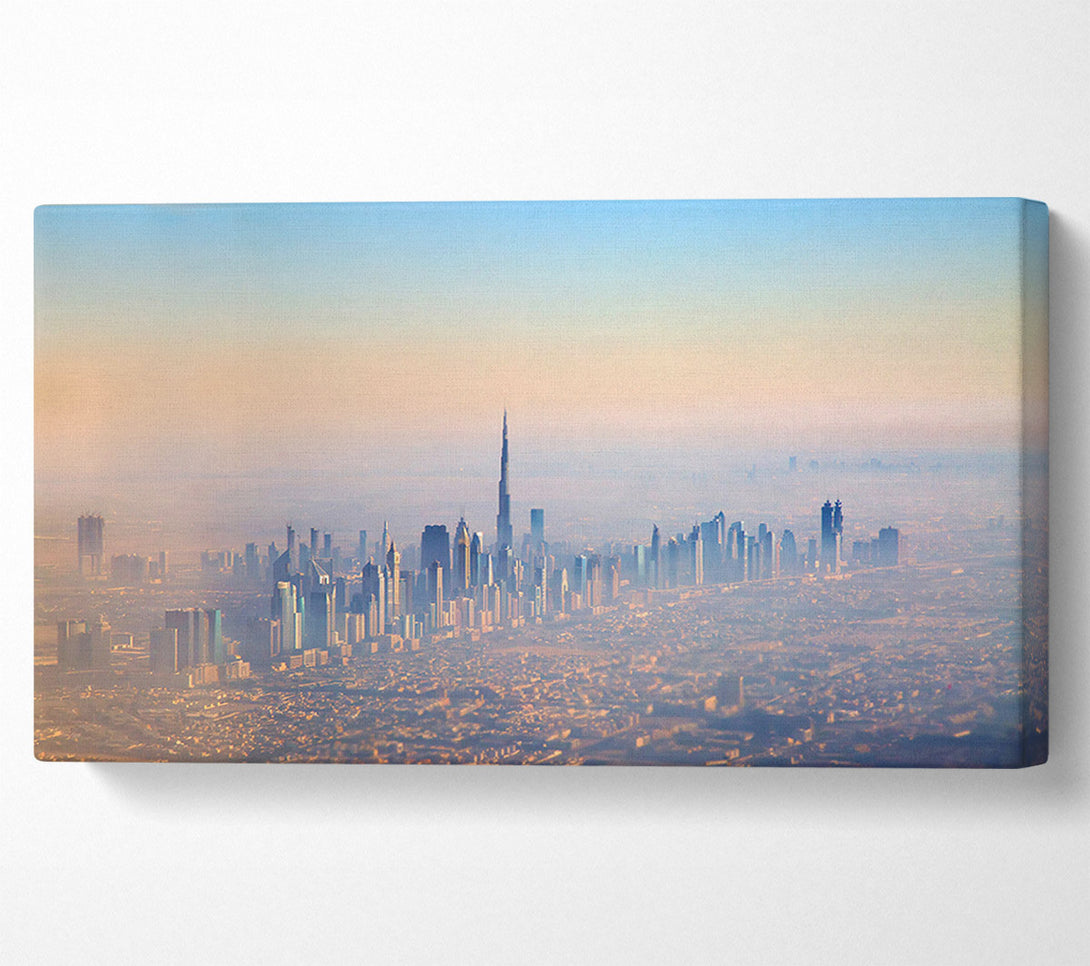  A Canvas Print of Sand Storm City Canvas Print