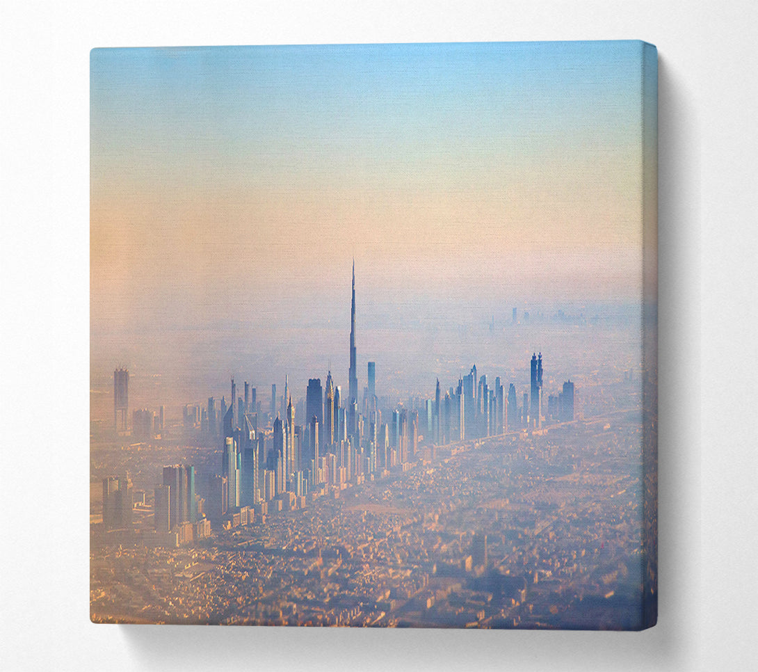  A Canvas Print of Sand Storm City Canvas Print