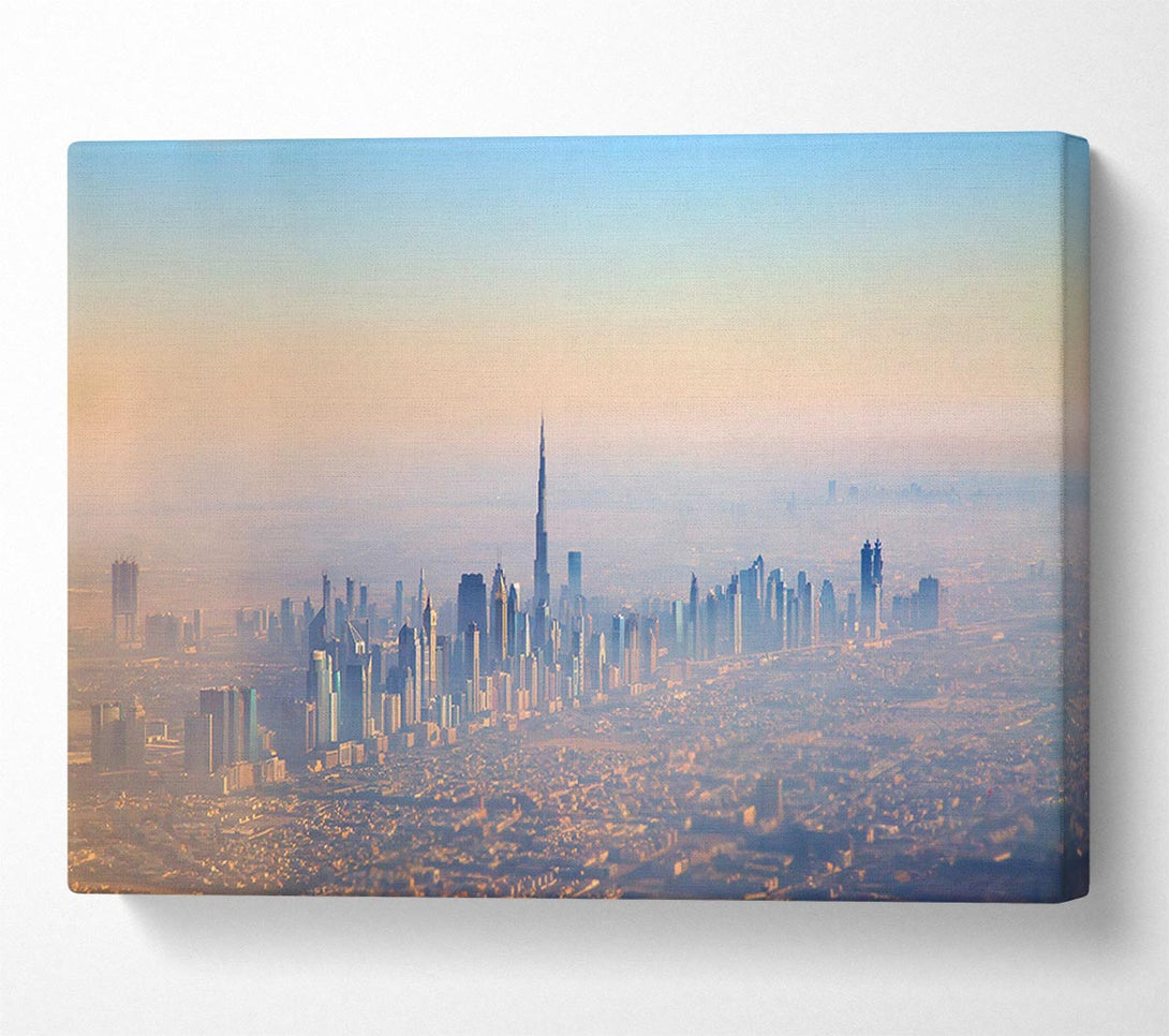 A Canvas Print of Sand Storm City Canvas Print
