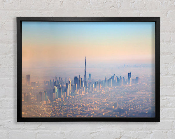 Sand Storm City Framed Print