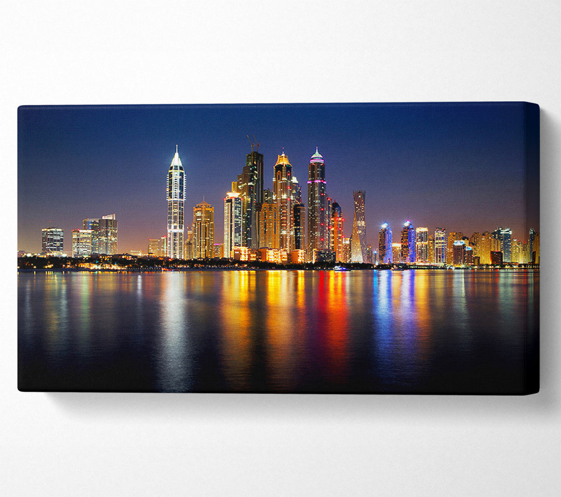 A Canvas Print of Colourful Reflections Canvas Wall Art