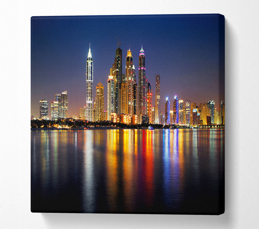  A Canvas Print of Colourful Reflections Canvas Wall Art