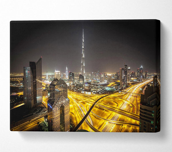  A Canvas Print of All Roads Are Pathed With Gold Canvas Art