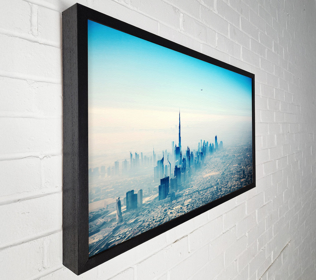  A Canvas Print of Bird Over The City Canvas Print