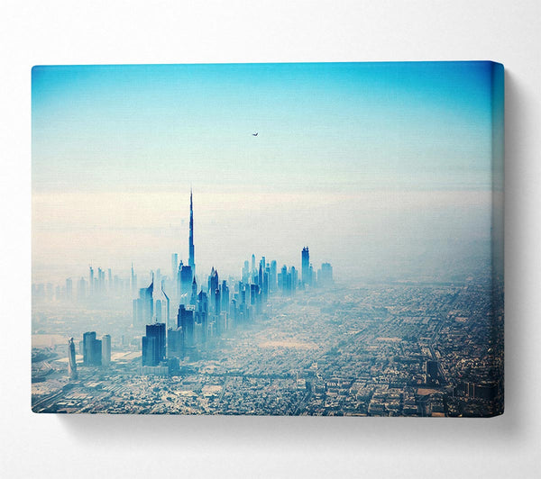 A Canvas Print of Bird Over The City Canvas Print
