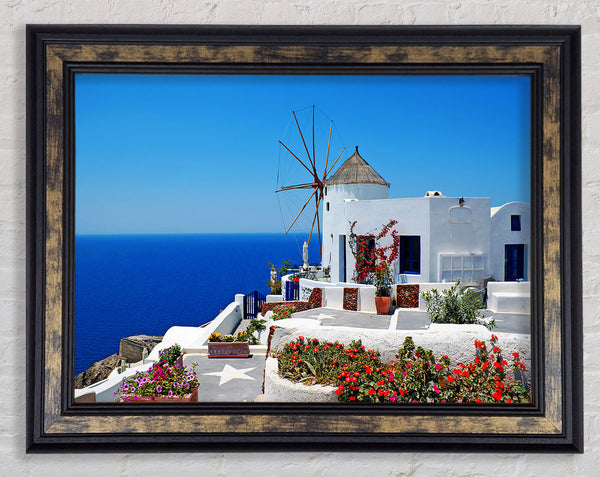 The Magic Of Santorini Framed Print
