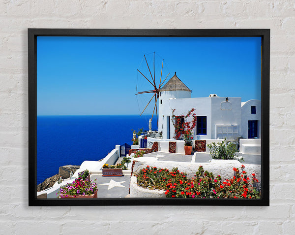 The Magic Of Santorini Framed Print