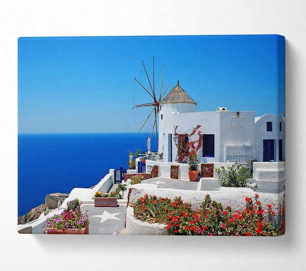  A Canvas Print of The Magic Of Santorini Canvas Art