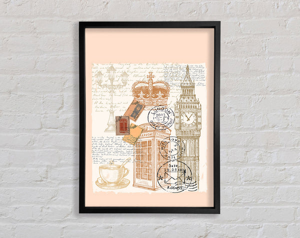 Passport Stamps Framed Print