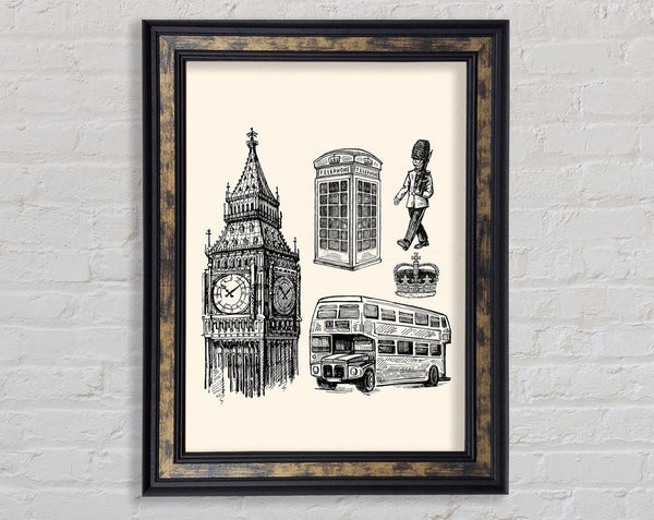 Attractions Of The City 7 Framed Print