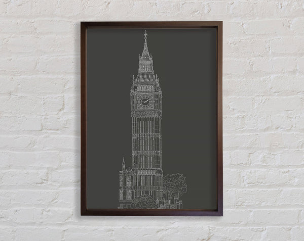 Big Ben Sketch 2 Framed Print