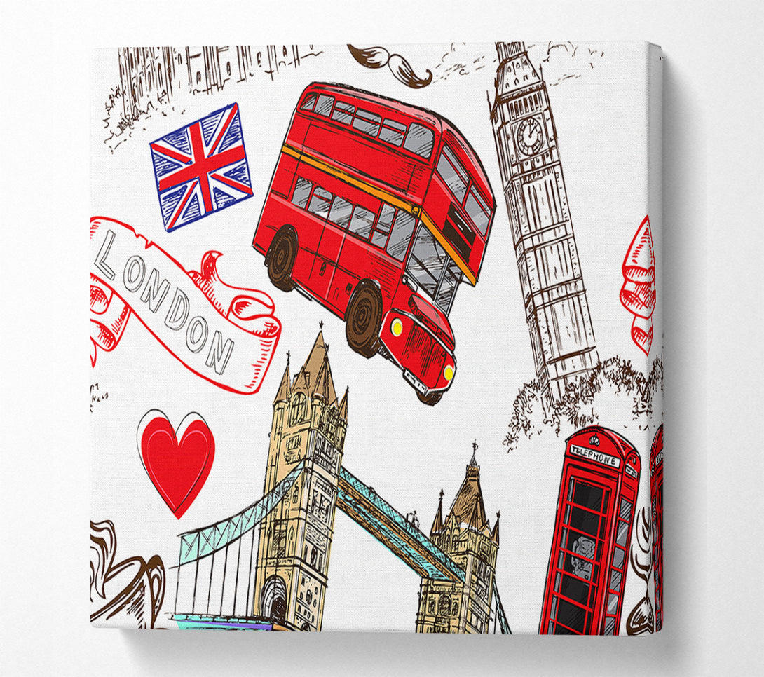  A Canvas Print of Attractions Of The City 6 Canvas Wall Art