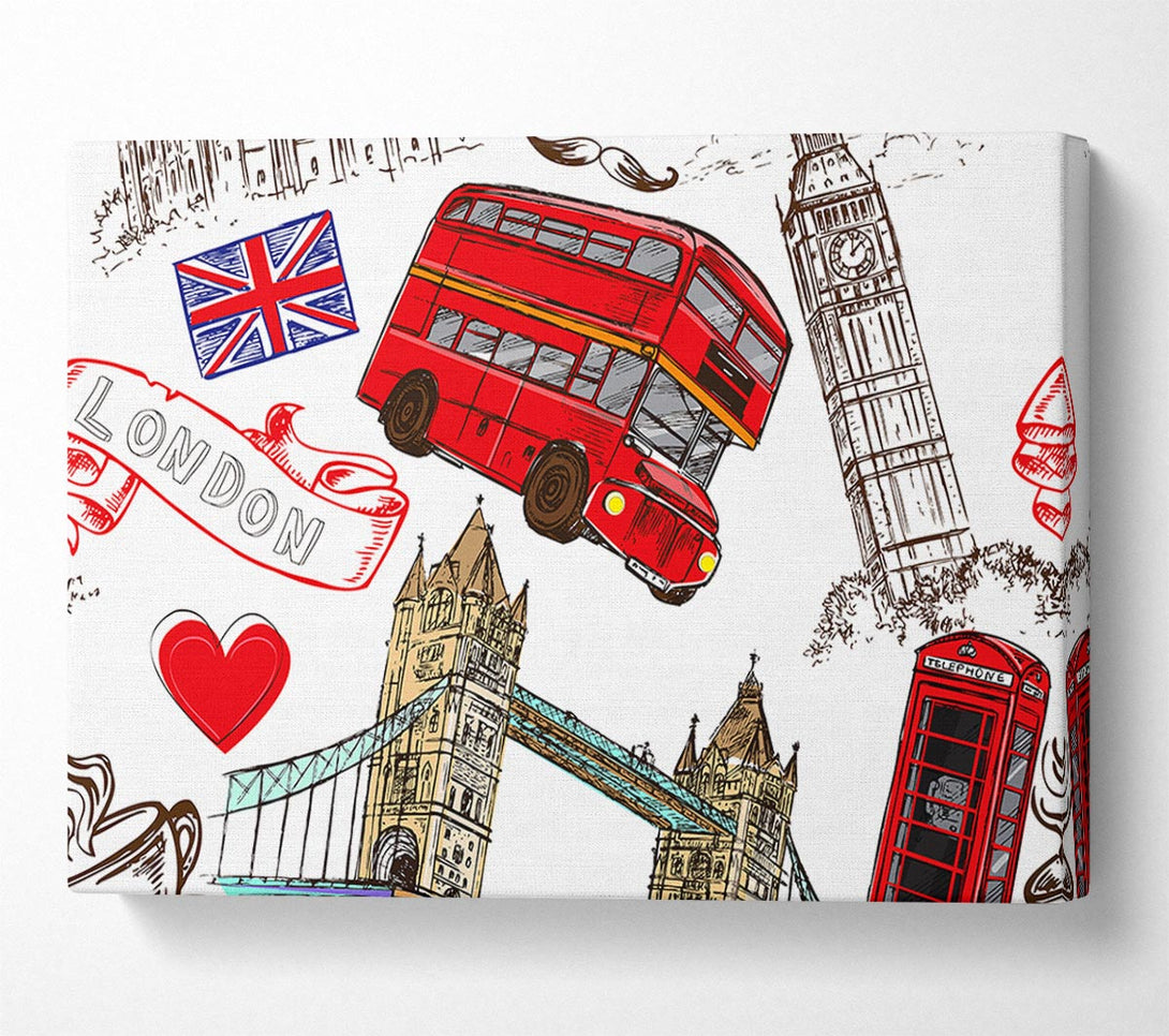  A Canvas Print of Attractions Of The City 6 Canvas Wall Art