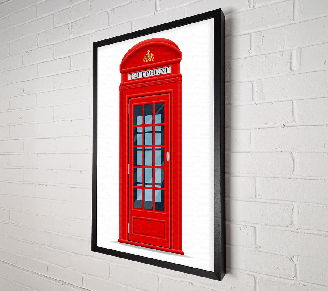  A Canvas Print of Red Phone Box Canvas Wall Art