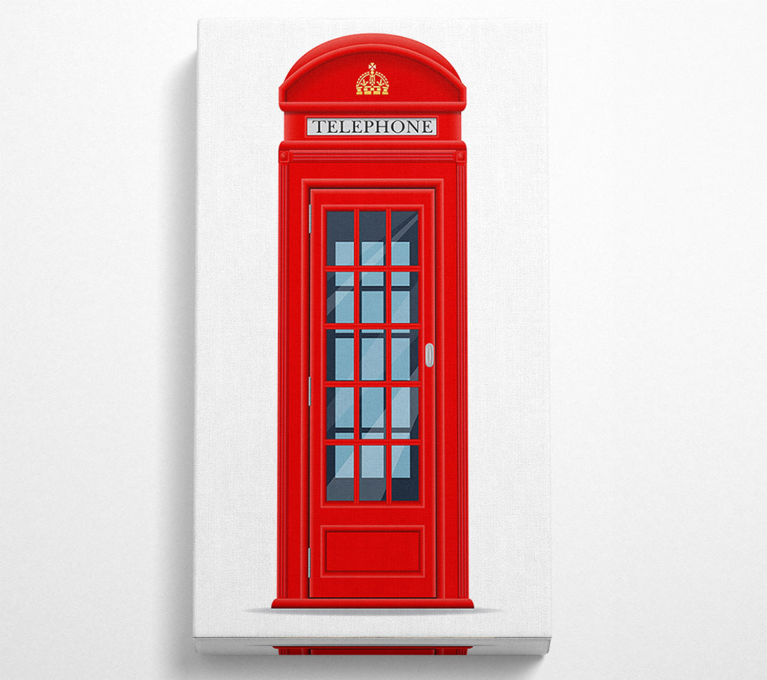  A Canvas Print of Red Phone Box Canvas Wall Art
