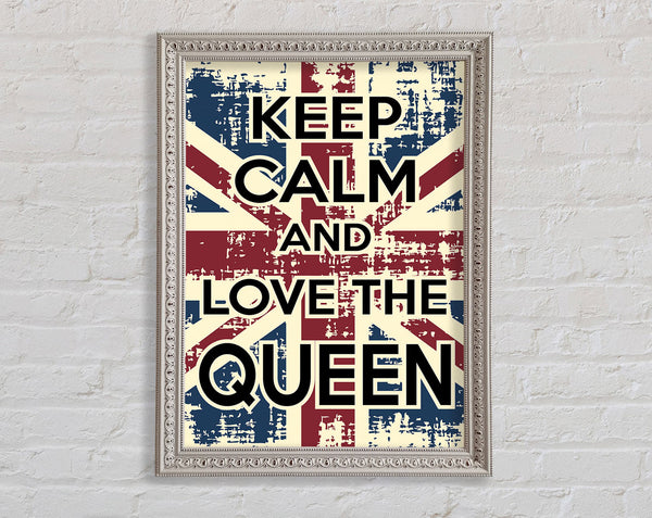 Keep Calm Love The Framed Print