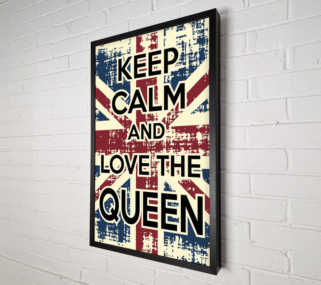  A Canvas Print of Keep Calm Love The Canvas Art