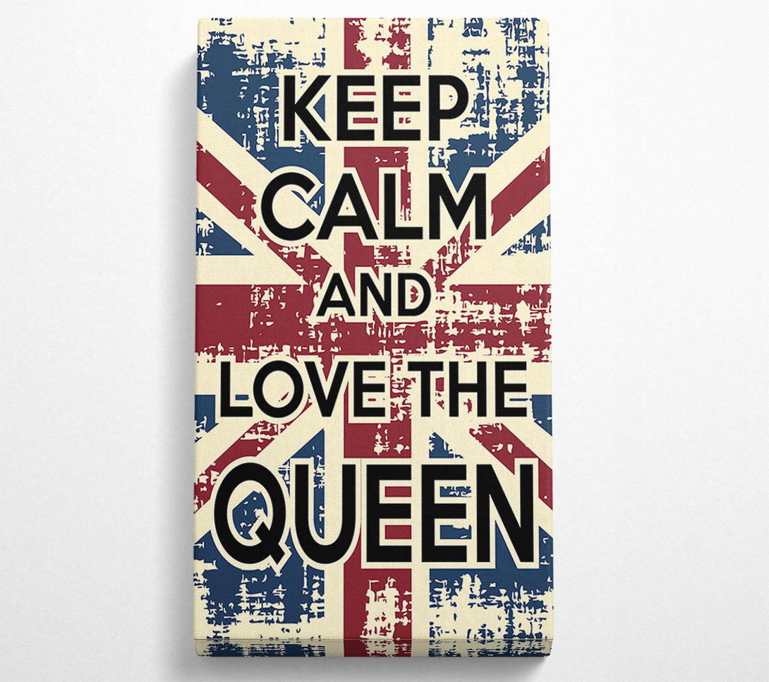  A Canvas Print of Keep Calm Love The Canvas Art