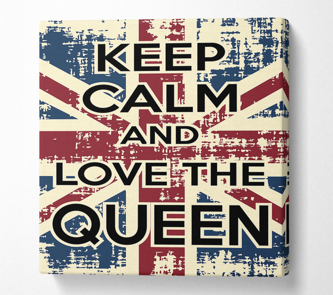  A Canvas Print of Keep Calm Love The Canvas Art