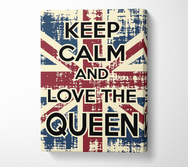  A Canvas Print of Keep Calm Love The Canvas Art