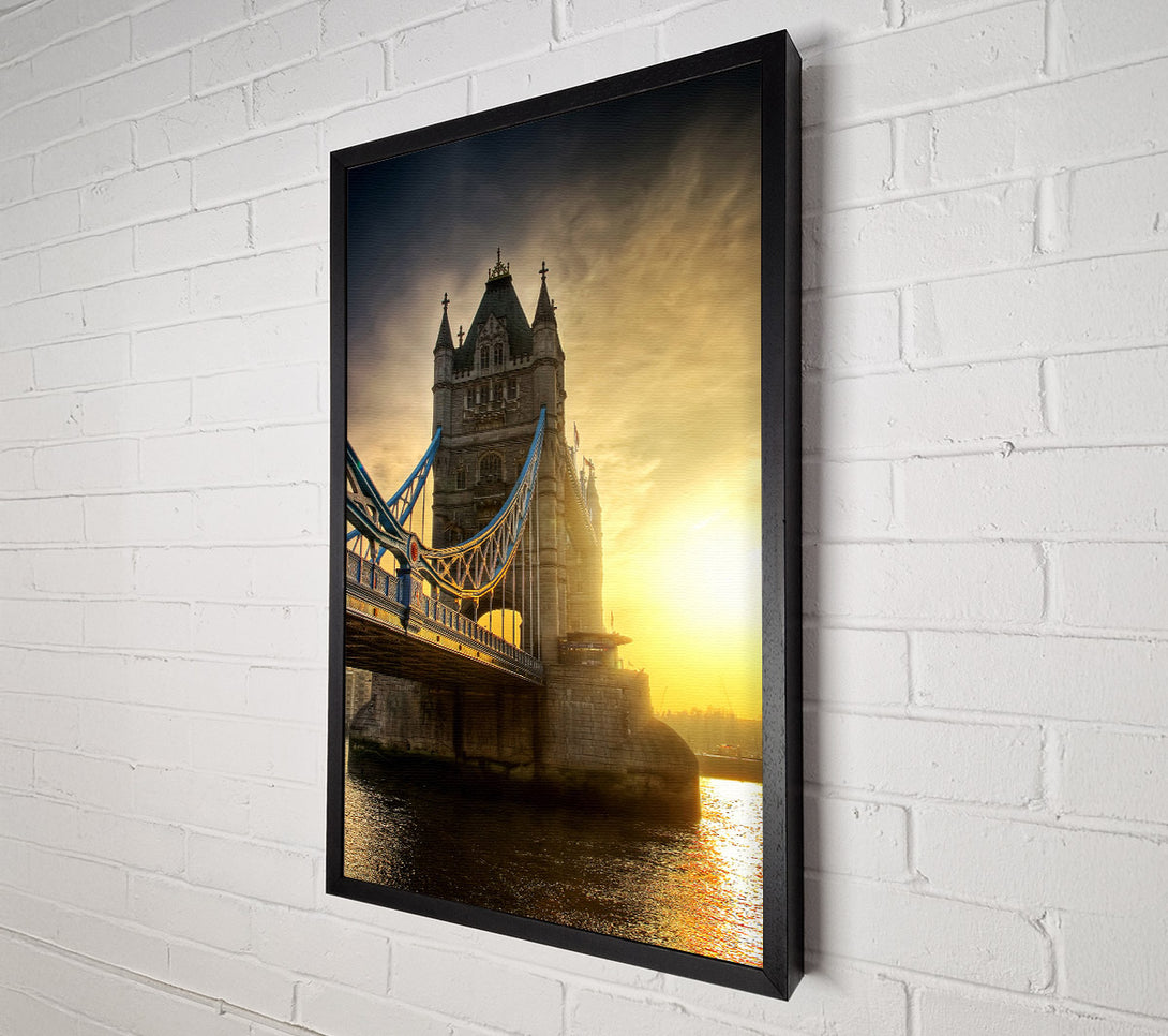  A Canvas Print of Stunning Tower Bridge Sunset Canvas Print