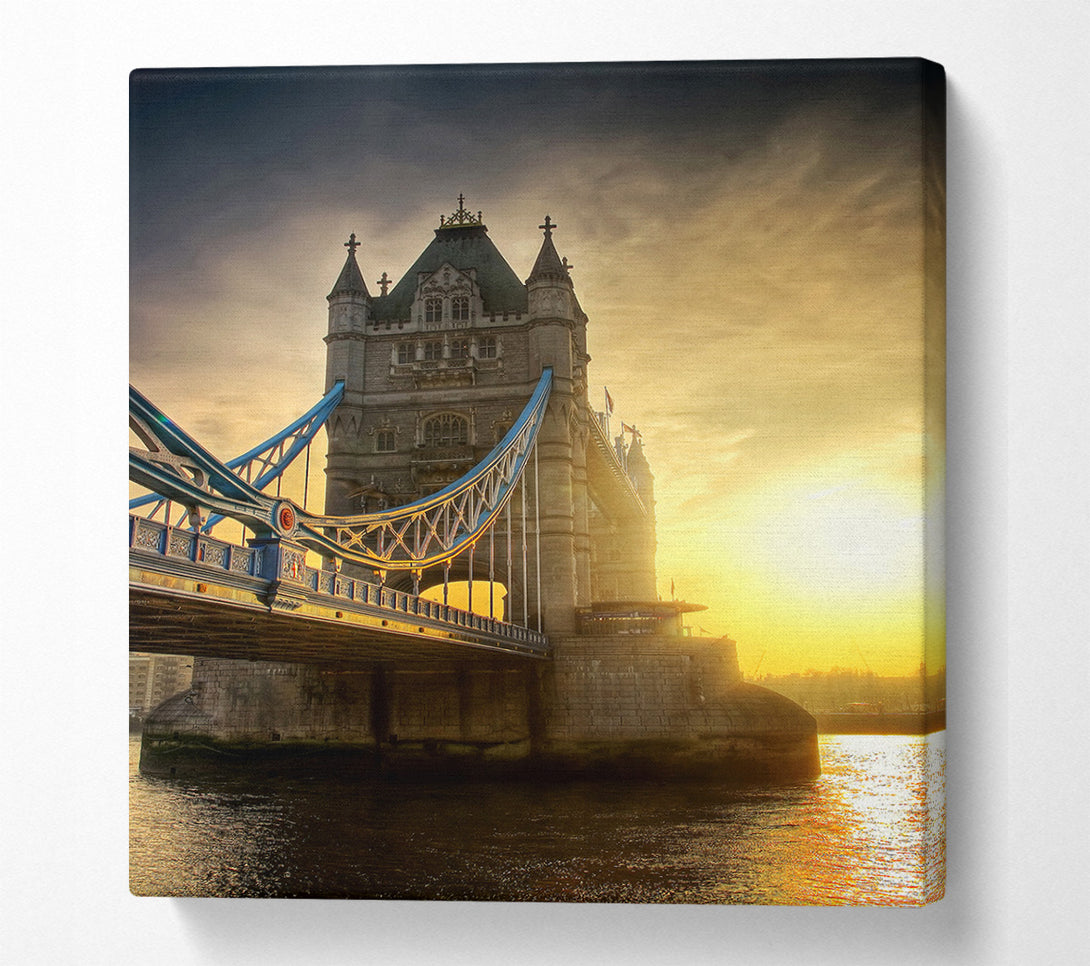 A Canvas Print of Stunning Tower Bridge Sunset Canvas Print
