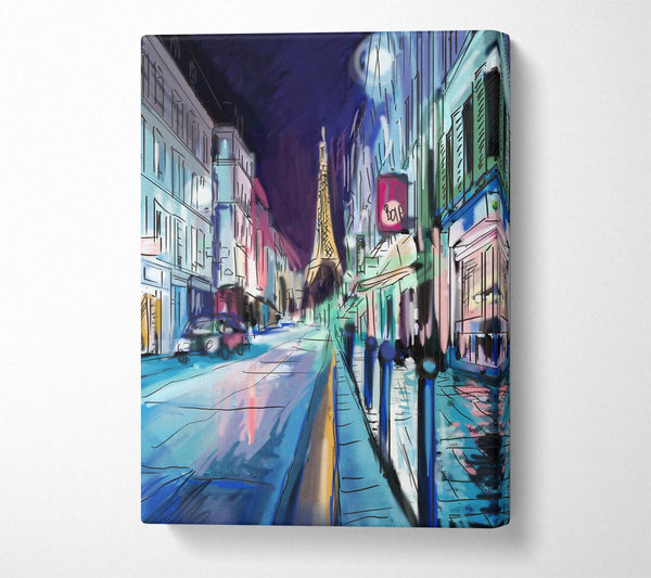  A Canvas Print of Eiffel Tower Streets 15 Canvas Print