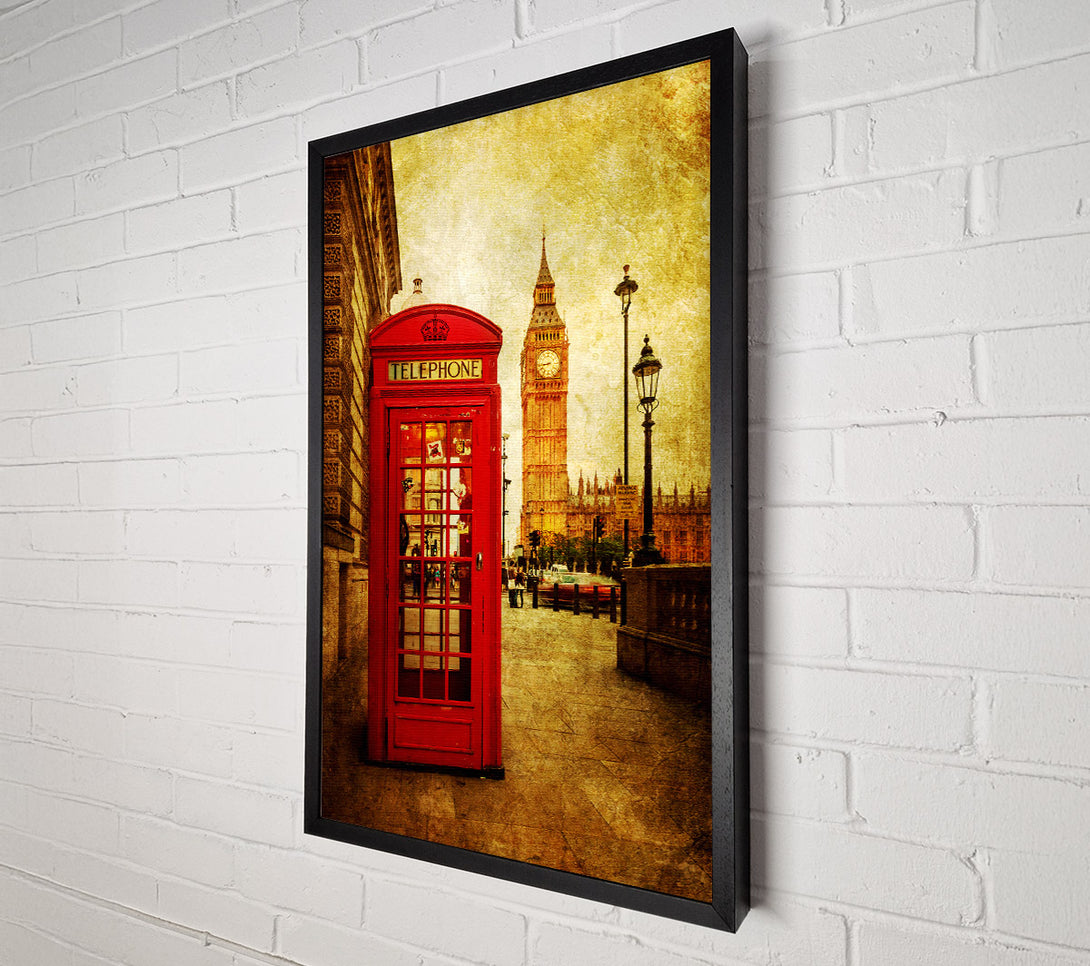  A Canvas Print of Big Ben Golden Glow Canvas Art