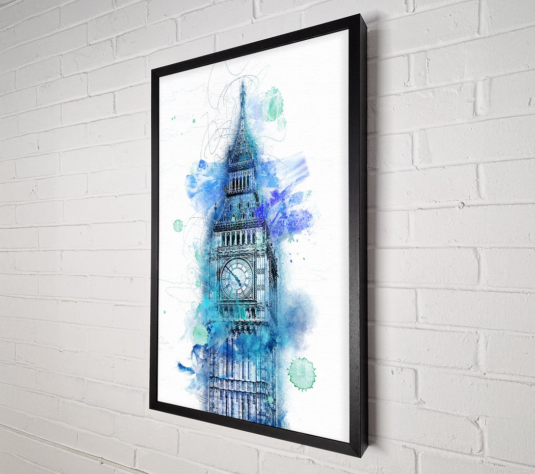  A Canvas Print of Watercolour Big Ben 1 Canvas Art