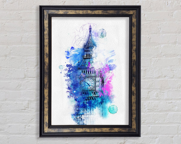Watercolour Big Ben 2 Framed Print