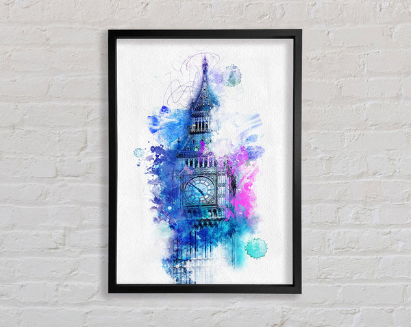 Watercolour Big Ben 2 Framed Print