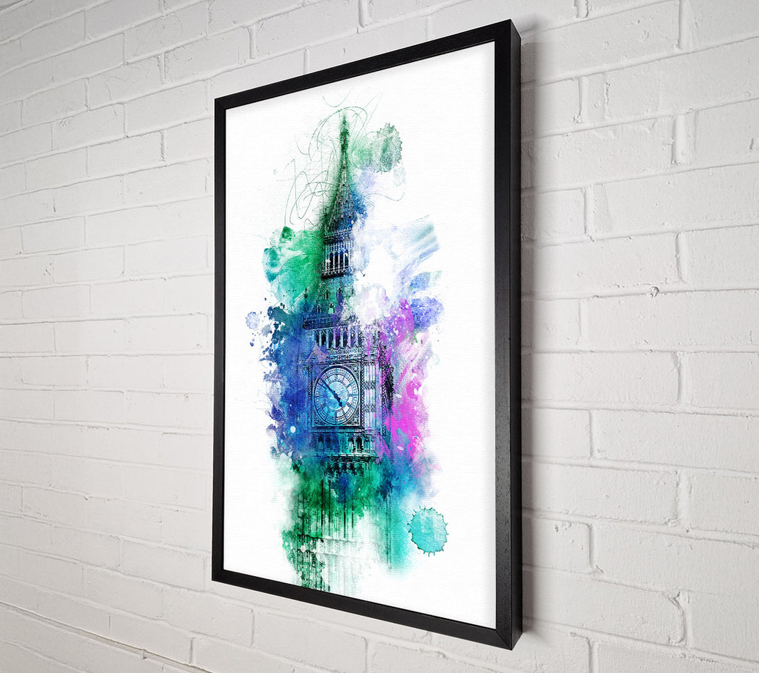  A Canvas Print of Watercolour Big Ben 3 Canvas Art