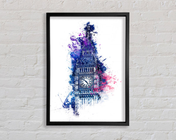 Watercolour Big Ben 4 Framed Print
