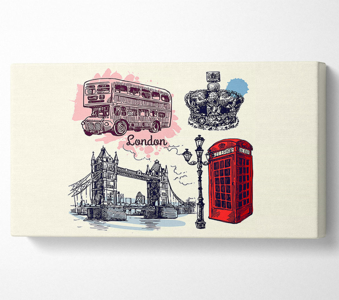  A Canvas Print of Lots To Do In The City Canvas Wall Art