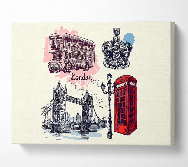 A Canvas Print of Lots To Do In The City Canvas Wall Art