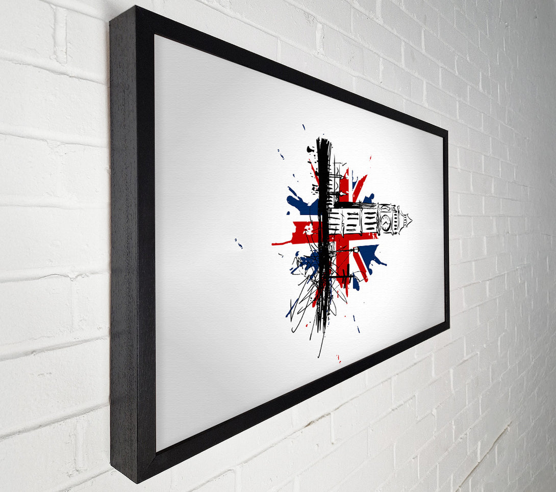  A Canvas Print of Union Jack Splash Canvas Art
