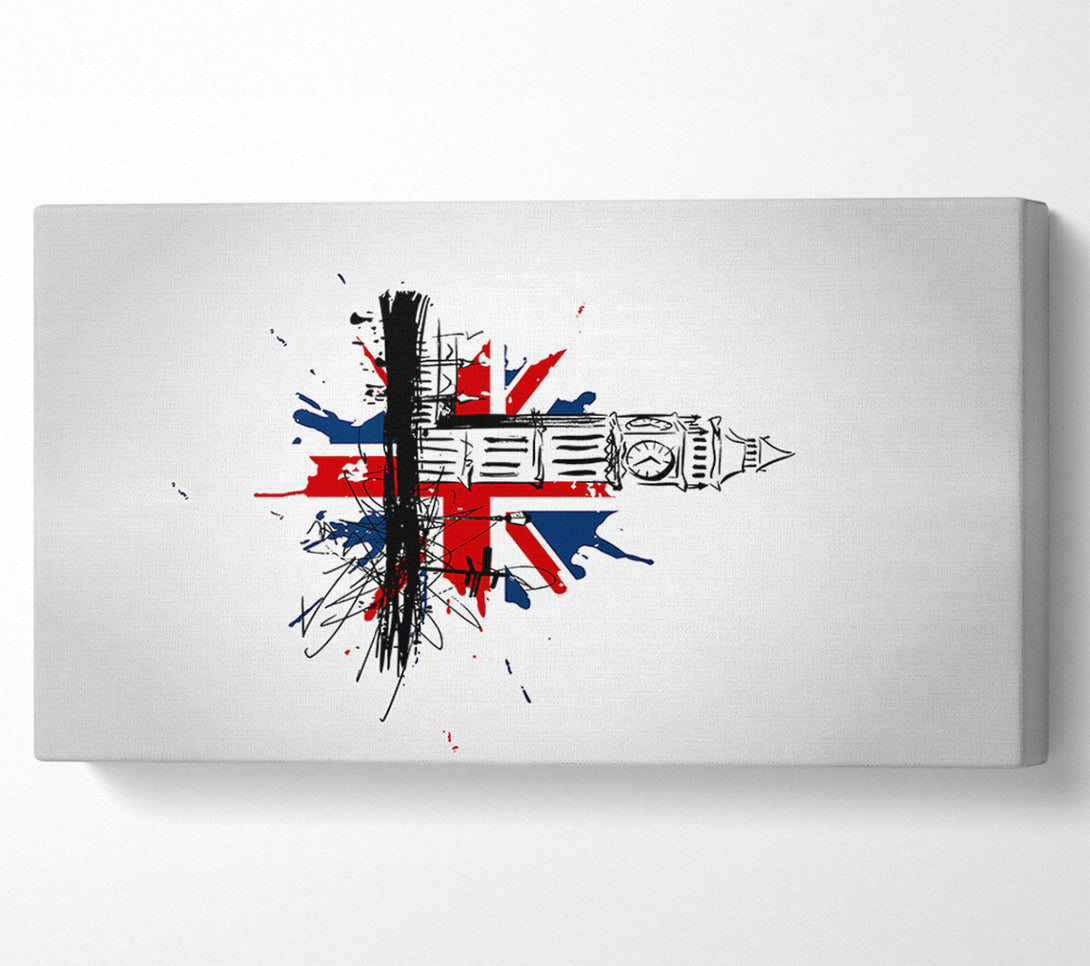  A Canvas Print of Union Jack Splash Canvas Art