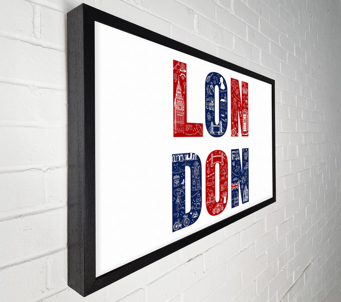  A Canvas Print of Red White And Blue Canvas Wall Art