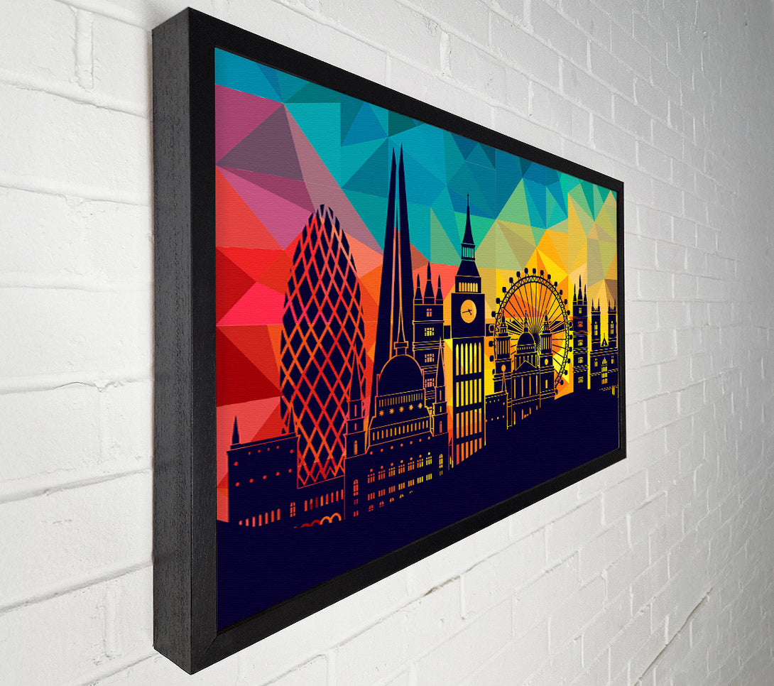  A Canvas Print of Rainbow London Splash 4 Canvas Print