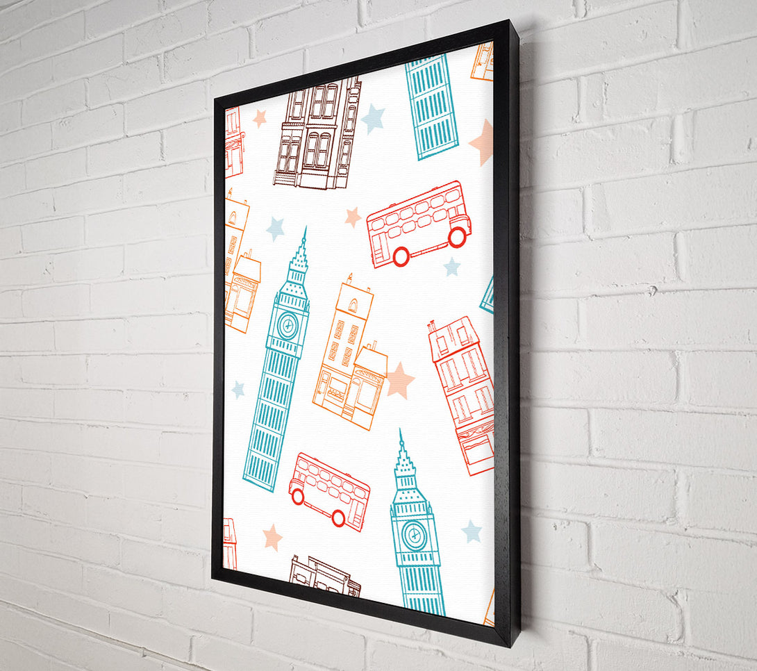  A Canvas Print of City Stars Canvas Print